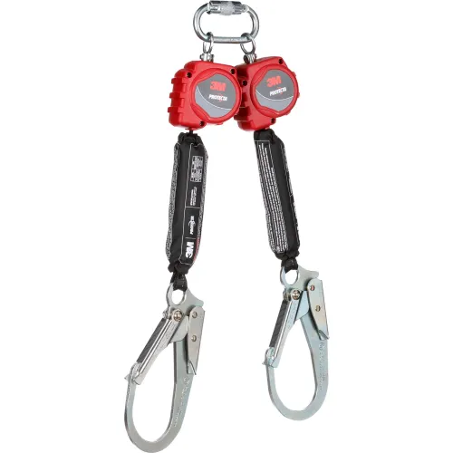 Twin-leg retractable fall arrest lanyard