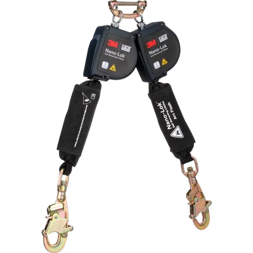 3M Nano-Lok dual-leg retractable fall-arrest lanyard
