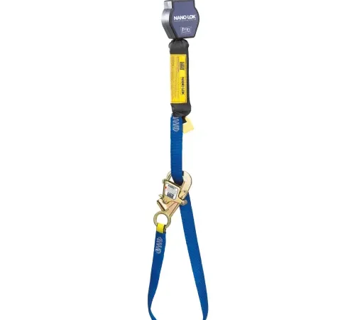 Blue Nano-Lok self-retracting safety lanyard