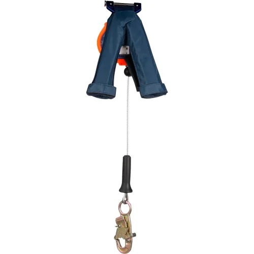 Self-retracting safety lifeline with snap hook