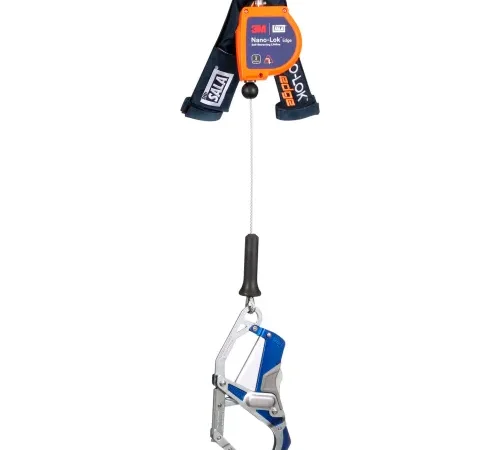 Self-retracting fall-arrest lifeline with hook