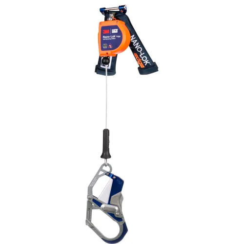 Self-retracting lifeline with carabiner hook