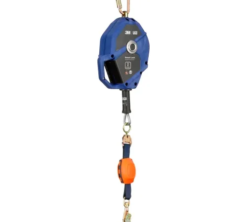 Blue self-retracting lifeline fall arrest device