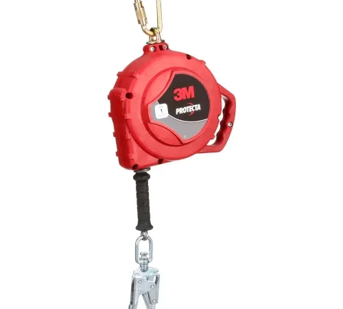 Red 3M Protecta self-retracting lifeline
