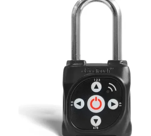 eGeeTouch® Smart Lockout Tagout Padlock, Black