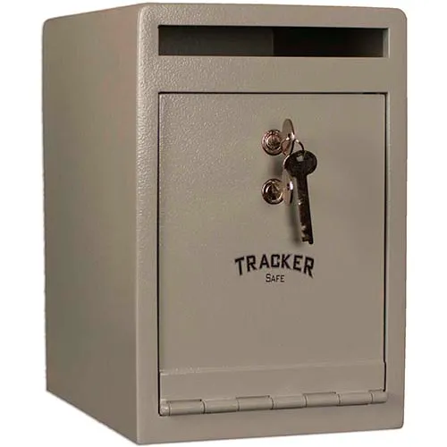 Tracker Safe Front Drop Slot Depository Safe - DS120810-K - Dual Key Lock - 8"W x 10"D x 12"H Cream - Image 2