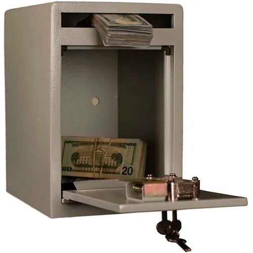 Tracker Safe Front Drop Slot Depository Safe - DS120810-K - Dual Key Lock - 8"W x 10"D x 12"H Cream - Image 3