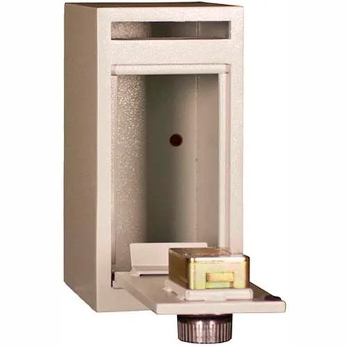 Tracker Safe Front Drop Slot Deposit Safe Dial Combo Lock - DS120608-DLG - 6"W x 8"D x 12"H - Cream - Image 3