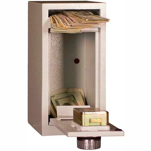 Tracker Safe Front Drop Slot Deposit Safe Dial Combo Lock - DS120608-DLG - 6"W x 8"D x 12"H - Cream - Image 4