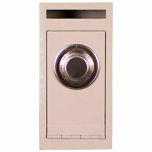 Tracker Safe Front Drop Slot Deposit Safe Dial Combo Lock - DS120608-DLG - 6"W x 8"D x 12"H - Cream - Image 5