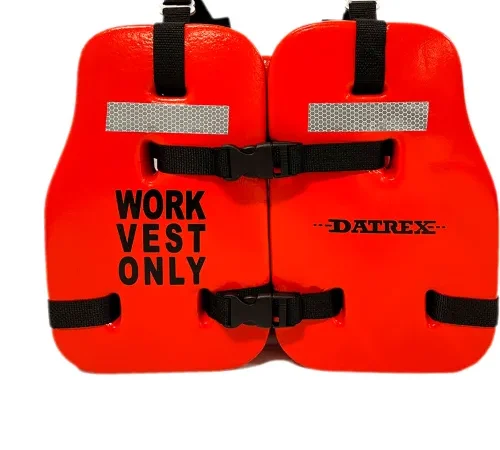 Datrex Commercial Work Vest, Vinyl Dip, USCG Type V, Adult/Universal, Orange