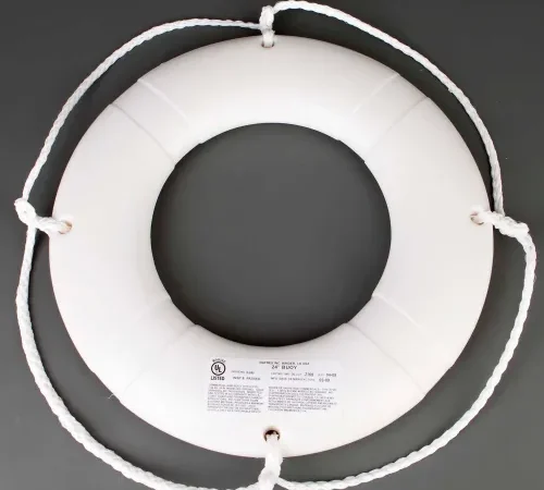 Datrex DX024WD Life Ring w/o Tape, USCG, White, 24"