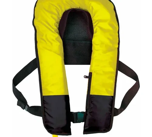Datrex Manual/Automatic Inflatable Life Jacket, USCG Type V, Adult/Universal, Hi-Vis Yellow/Black