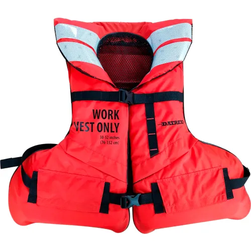 Datrex Workflow Work Vest, Mesh/Polyethylene, USCG Type III/V, Adult/Universal, Orange