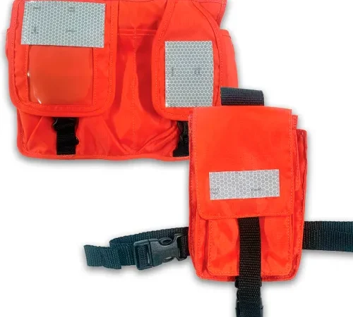 Datrex Pocket For Commercial Work Vest, Polyester, Orange, Pack of 2