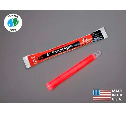 Datrex 6" SnapLight Light Sticks, Red - ER0051M-RD