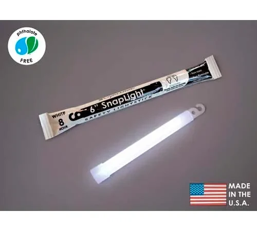 Datrex 6" SnapLight Light Sticks, White - ER0051M-WH
