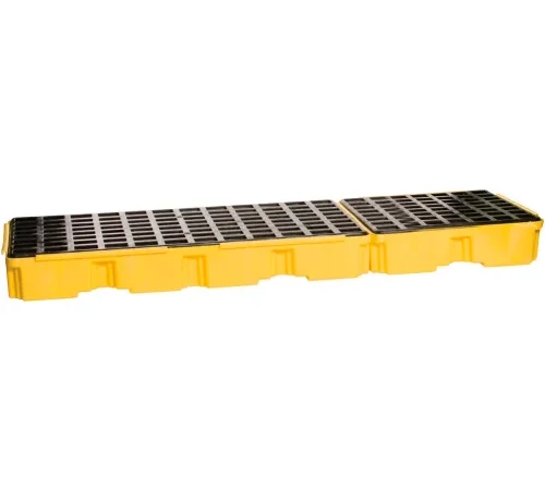 Eagle 16323 3 Drum Inline Spill Containment Platform - Yellow no Drain