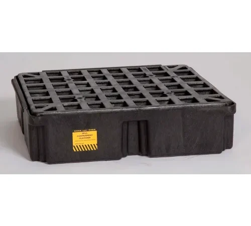 Eagle 1633B 1 Drum Modular Spill Containment Platform - Black no Drain