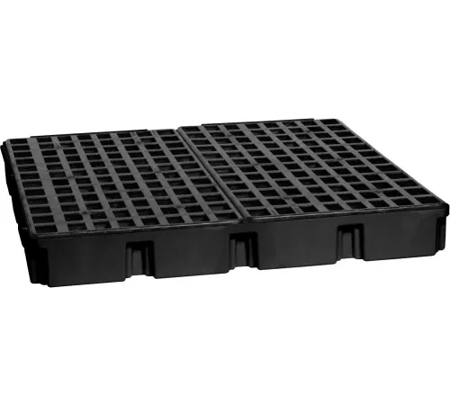 Eagle 1635B 4 Drum Modular Spill Containment Platform - Black no Drain