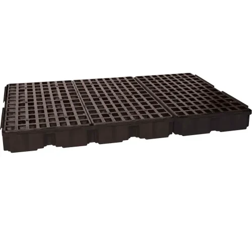 Eagle 1686B 6 Drum Spill Containment Platform - Black no Drain