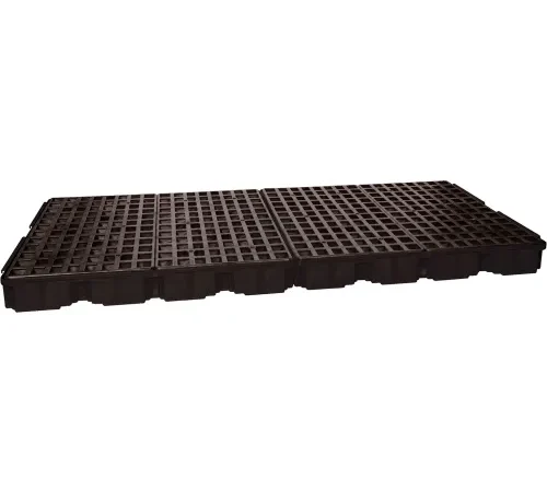 Eagle 1688B 8 Drum Spill Containment Platform - Black with No Drain
