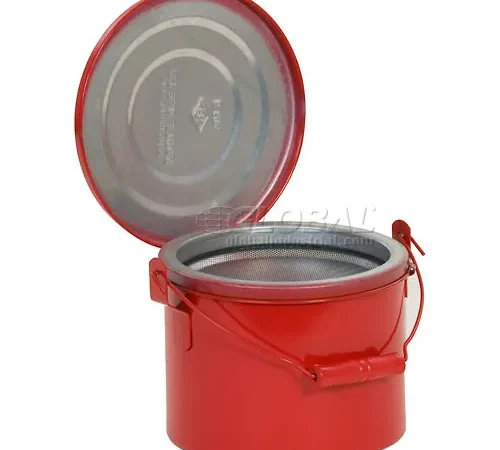 Eagle Bench Can - Metal - Red - 4 qt.
