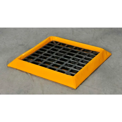 Eagle 1 Drum SpillNEST" Utility Tray T8101G with Grate 32-1/4" x 32-1/4" x 3" - 10 Gallon Cap.