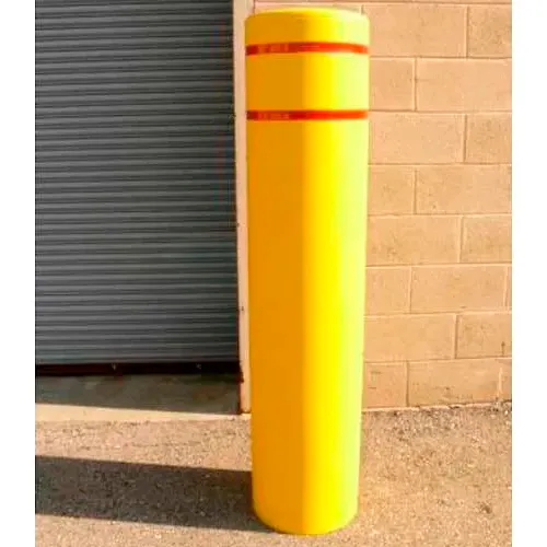 Post Guard Bollard Cover 4502YN, 12-3/4"Dia. X 60"H, Yellow W/No Tape