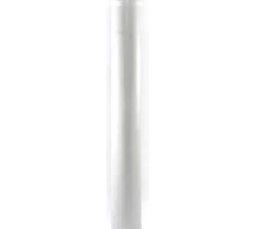 White cylindrical water filter cartridge