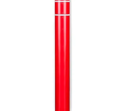Tall red insulated thermos flask