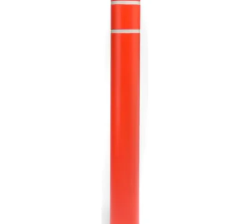 Slim red stainless steel thermos bottle