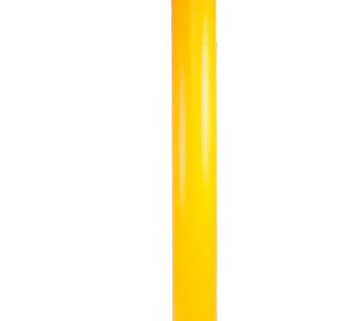 Tall yellow cylindrical plastic tube