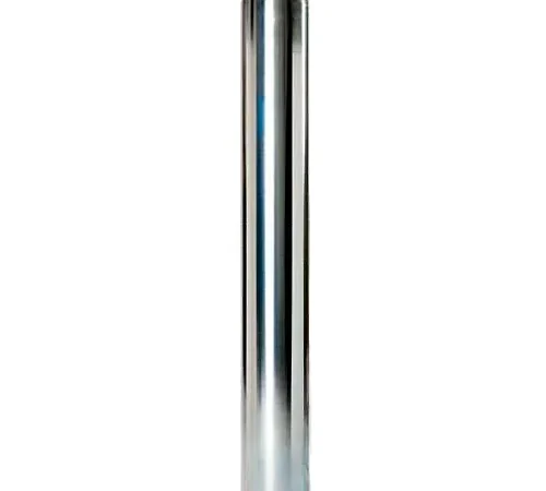 Post Guard? 4"W X 32"H Galvanized  Steel Threaded  Bollard W/ Threaded Base, ENC-GA432, 2 Bolt
