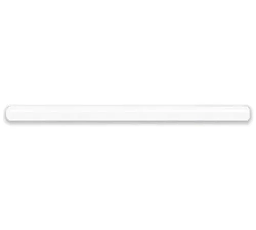 Height Guard" Clearance Bar, 7"D x 120"L, White w/No Tape, No Graphics, HTGRD7120WNTNG