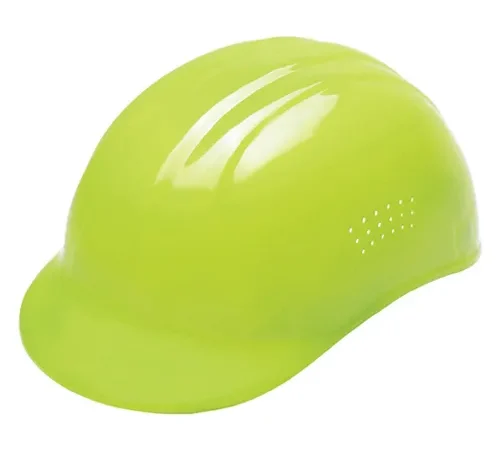 ERB® 67 Vented Bump Cap with 4-Point Pinlock Suspension, Hi-Viz Lime