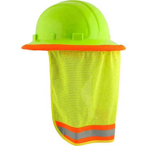 ERB® S268 Mesh Neck Shield, Hi-Viz Lime, Pack of 3