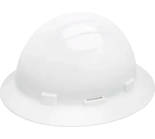 White construction hard hat
