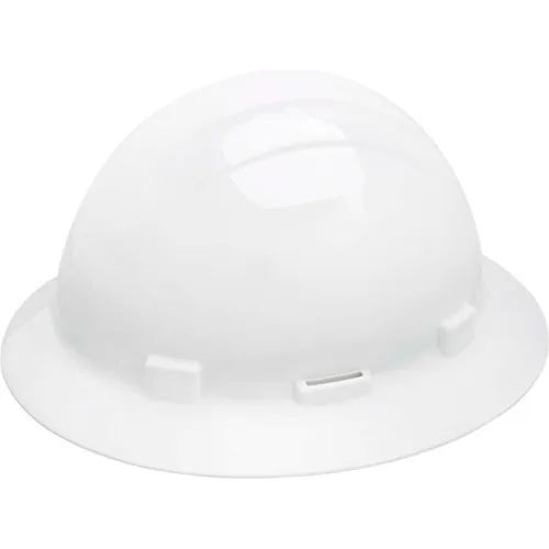 White construction hard hat