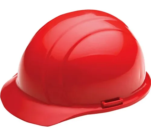 Red construction hard hat