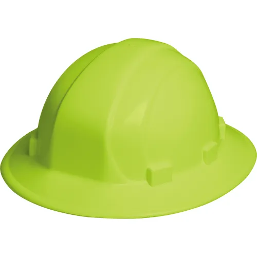 Neon green safety hard hat