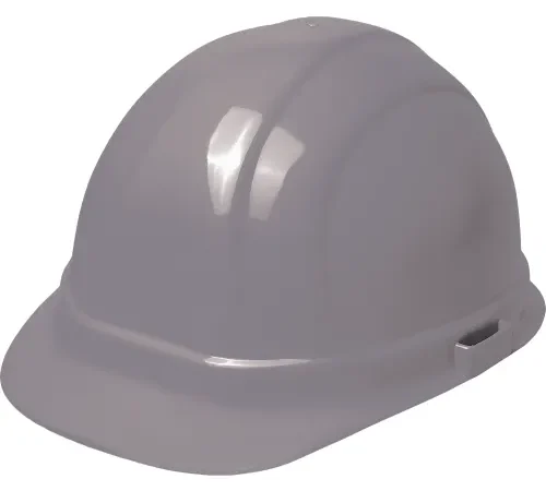 Gray construction safety hard hat