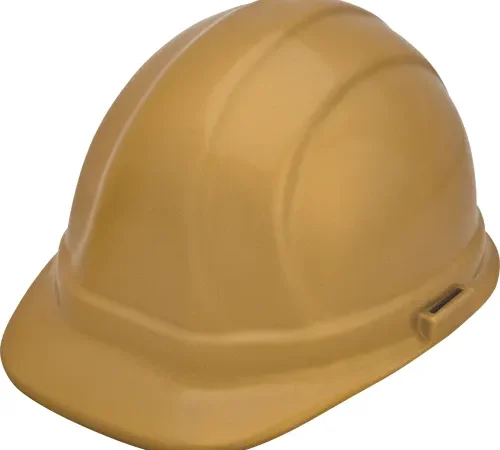 Yellow construction hard hat