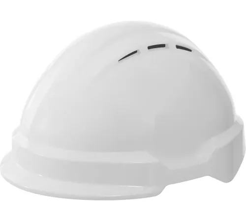 White construction safety hard hat