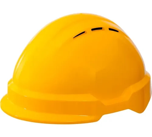 Yellow construction hard hat