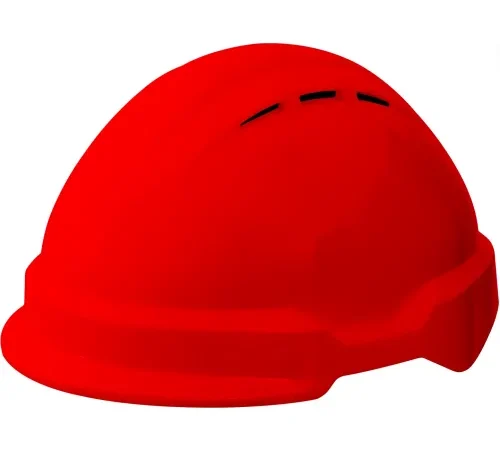 Red construction hard hat