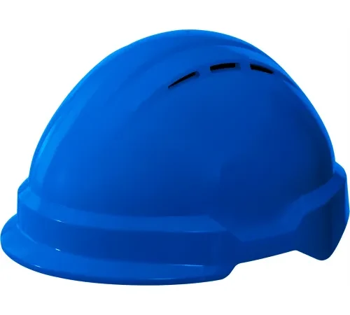 Blue construction safety hard hat