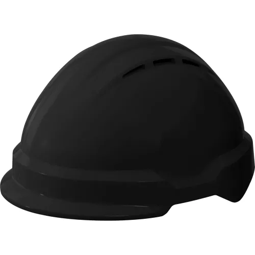 Black construction safety hard hat