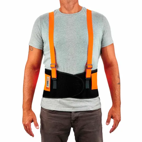 Ergodyne® ProFlex® 100 Economy Hi-Vis Back Support, Orange, 3XL