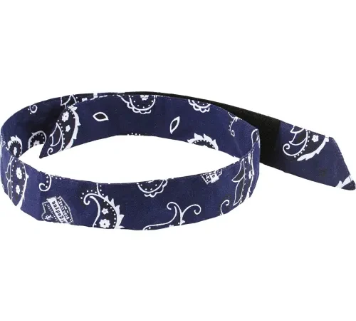 Ergodyne® Chill-Its® 6705 Evaporative Cooling Bandana, H & L, Navy Western, One Size - Pkg Qty 24